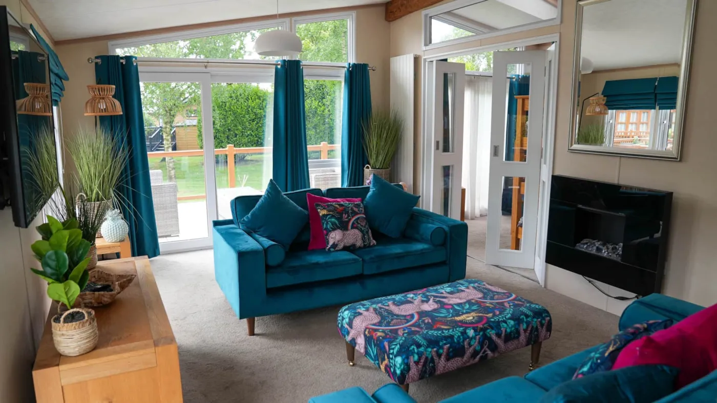 Bright living space with comfortable seating